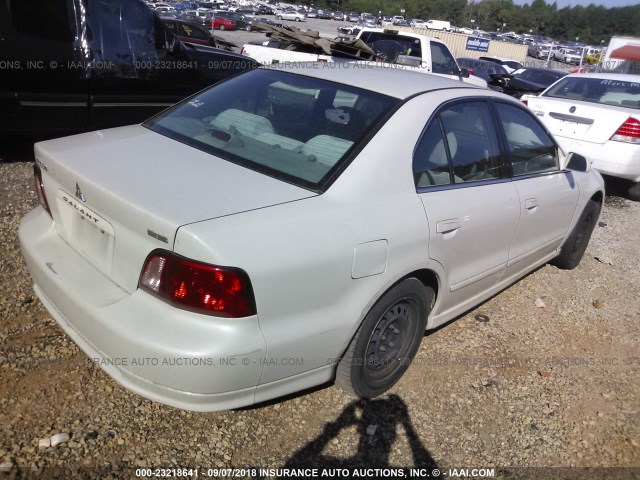 4A3AA46G12E083583 - 2002 MITSUBISHI GALANT ES/LS WHITE photo 4