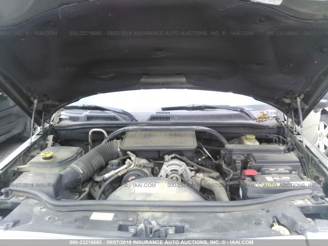 1J8HG48K97C527385 - 2007 JEEP COMMANDER GREEN photo 10