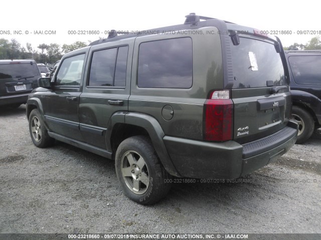 1J8HG48K97C527385 - 2007 JEEP COMMANDER GREEN photo 3