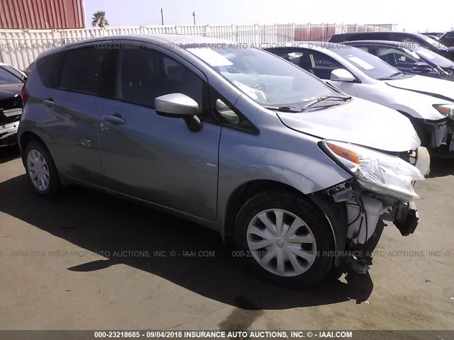 3N1CE2CP7FL424406 - 2015 NISSAN VERSA NOTE S/S PLUS/SV/SL/SR GRAY photo 1