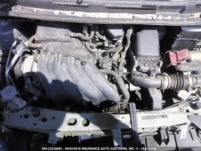 3N1CE2CP7FL424406 - 2015 NISSAN VERSA NOTE S/S PLUS/SV/SL/SR GRAY photo 10