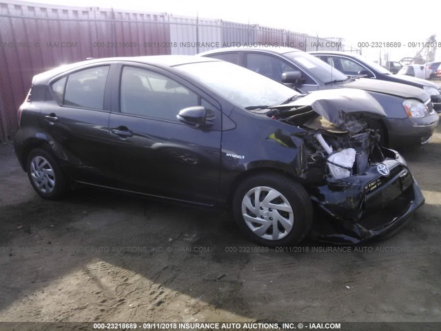 JTDKDTB38F1088708 - 2015 TOYOTA PRIUS C BLACK photo 1