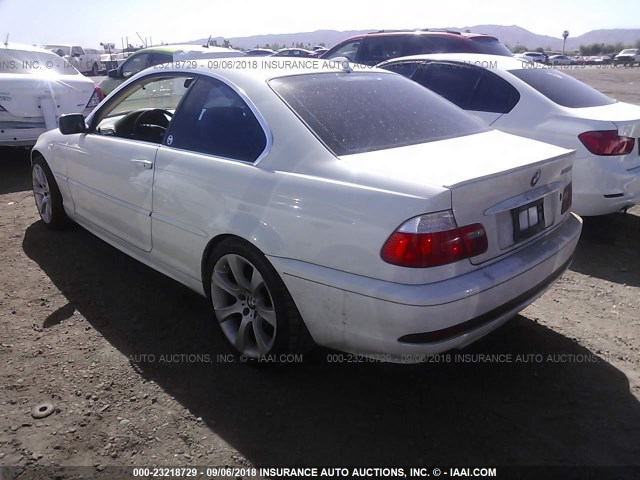 WBABV13444JT22491 - 2004 BMW 325 CI SULEV WHITE photo 3