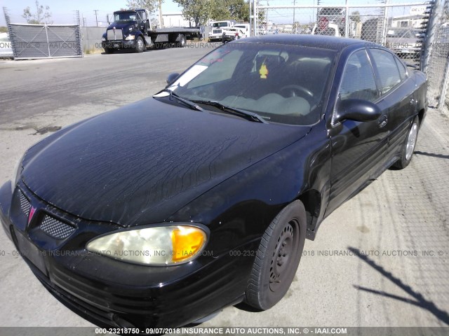 1G2NF52F72C285580 - 2002 PONTIAC GRAND AM SE1 BLACK photo 2