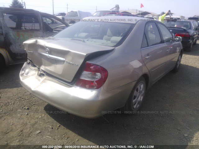 4T1BE30K73U719042 - 2003 TOYOTA CAMRY LE/XLE/SE Алтын фото 4