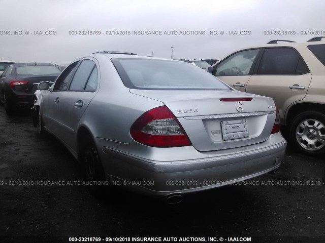 WDBUF87X08B260222 - 2008 MERCEDES-BENZ E 350 4MATIC SILVER photo 3