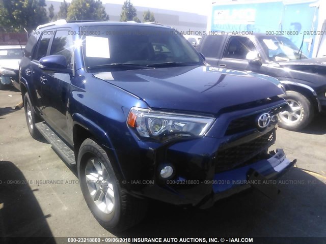 JTEZU5JR5G5129673 - 2016 TOYOTA 4RUNNER SR5/LIMITED/SR5 PREMIUM Dark Blue photo 1