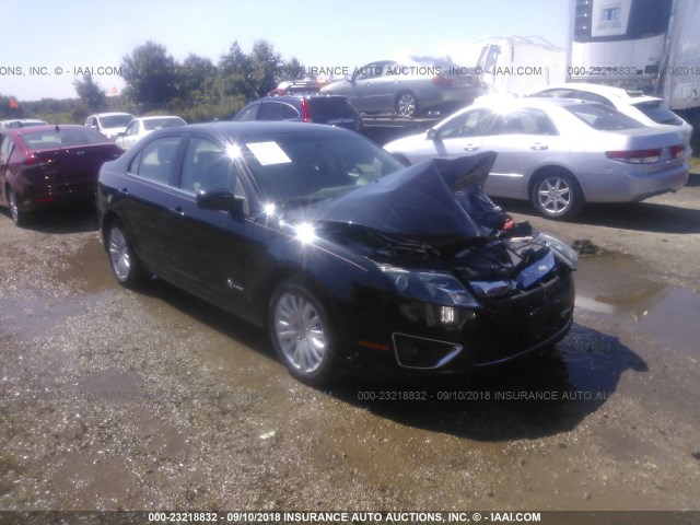 3FADP0L38BR141538 - 2011 FORD FUSION HYBRID BLACK photo 1