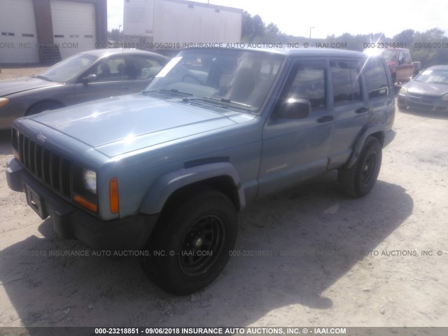 1J4FN28S5XL567076 - 1999 JEEP CHEROKEE SE BLUE photo 2