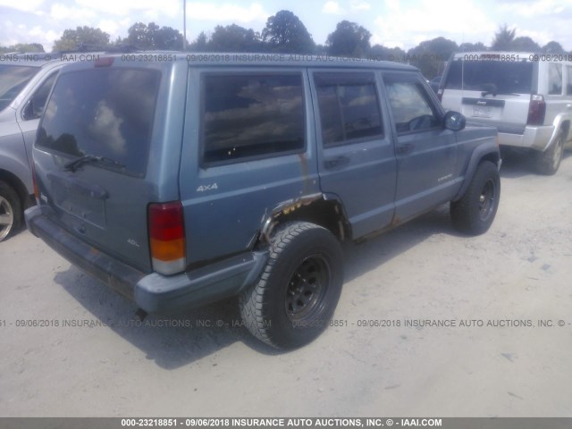 1J4FN28S5XL567076 - 1999 JEEP CHEROKEE SE BLUE photo 4