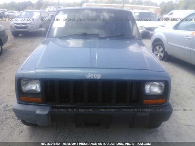 1J4FN28S5XL567076 - 1999 JEEP CHEROKEE SE BLUE photo 6