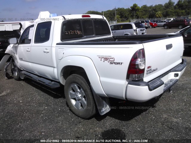 3TMLU4EN2DM104036 - 2013 TOYOTA TACOMA DOUBLE CAB 白色 照片 3