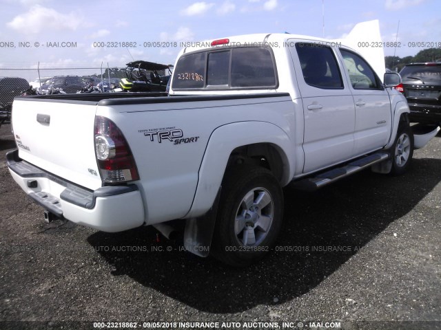 3TMLU4EN2DM104036 - 2013 TOYOTA TACOMA DOUBLE CAB 白色 照片 4