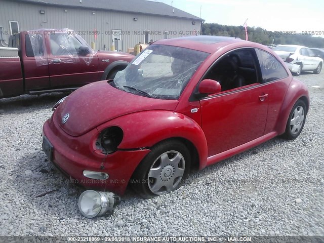 3VWDD21C6YM448937 - 2000 VOLKSWAGEN NEW BEETLE GLX 红色 照片 2
