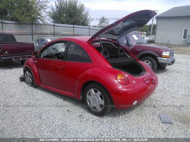 3VWDD21C6YM448937 - 2000 VOLKSWAGEN NEW BEETLE GLX 红色 照片 3