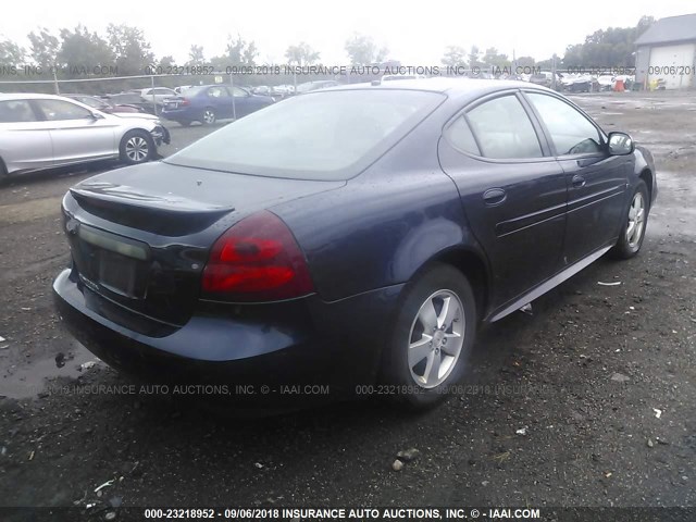 2G2WP582671158581 - 2007 PONTIAC GRAND PRIX BLUE photo 4