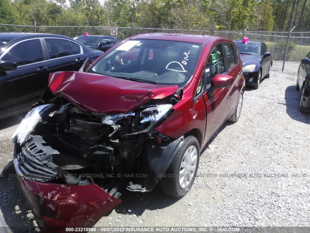 3N1CE2CP3GL370572 - 2016 NISSAN VERSA NOTE S/S PLUS/SV/SL/SR MAROON photo 2