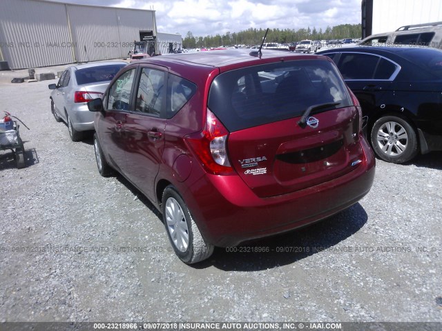 3N1CE2CP3GL370572 - 2016 NISSAN VERSA NOTE S/S PLUS/SV/SL/SR MAROON photo 3