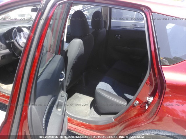 3N1CE2CP3GL370572 - 2016 NISSAN VERSA NOTE S/S PLUS/SV/SL/SR MAROON photo 8