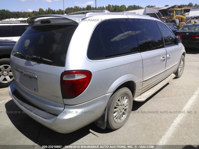 2C8GP64L03R132153 - 2003 CHRYSLER TOWN & COUNTRY LIMITED SILVER photo 4