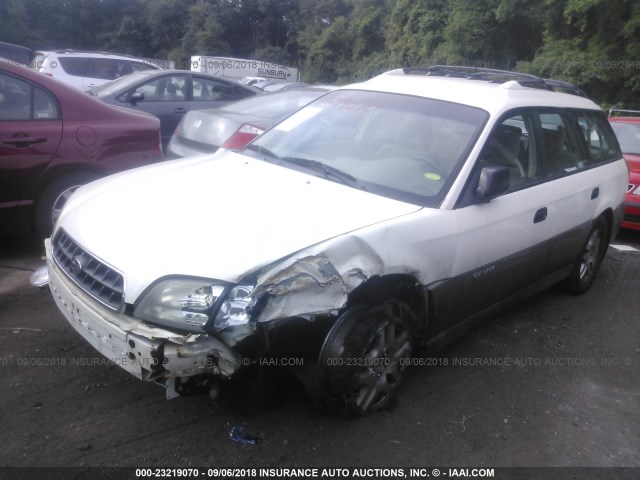 4S3BH675247622599 - 2004 SUBARU LEGACY OUTBACK AWP 白色 照片 2
