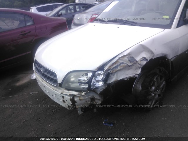 4S3BH675247622599 - 2004 SUBARU LEGACY OUTBACK AWP 白色 照片 6