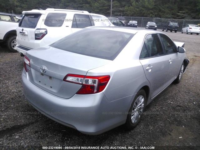 4T4BF1FK1CR196647 - 2012 TOYOTA CAMRY SE/LE/XLE 银色 照片 4