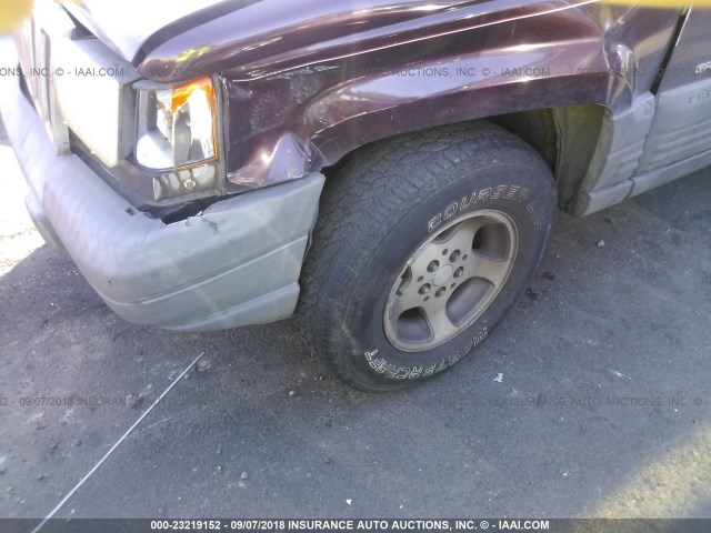 1J4GZ58SXVC753283 - 1997 JEEP GRAND CHEROKEE LAREDO/TSI MAROON photo 6