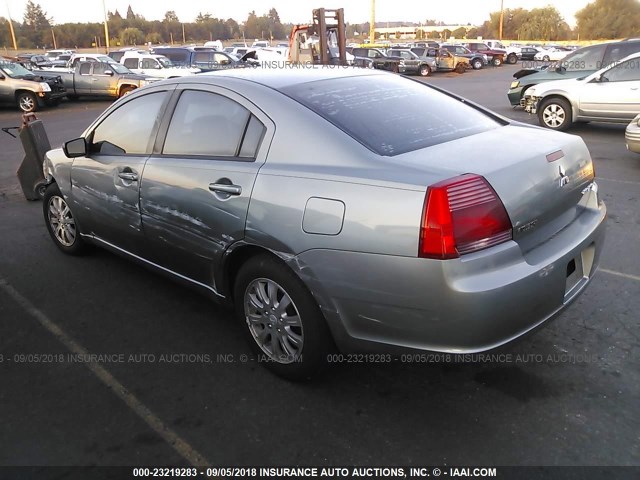 4A3AB36F38E017656 - 2008 MITSUBISHI GALANT ES GRAY photo 3