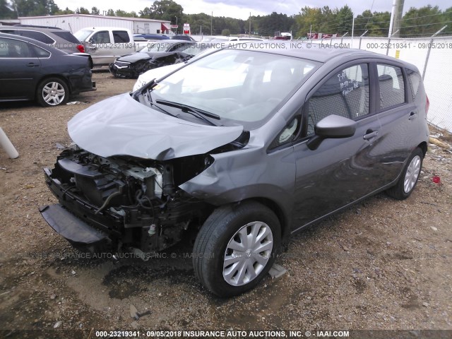 3N1CE2CP0GL405326 - 2016 NISSAN VERSA NOTE S/S PLUS/SV/SL/SR GRAY photo 2