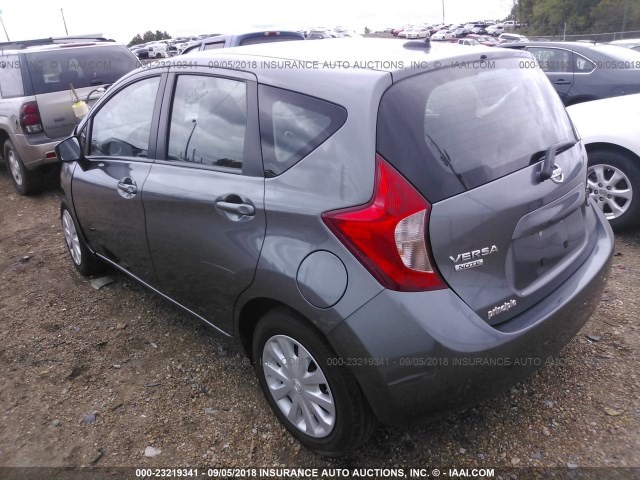 3N1CE2CP0GL405326 - 2016 NISSAN VERSA NOTE S/S PLUS/SV/SL/SR GRAY photo 3