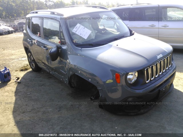 ZACCJBAB9HPF26297 - 2017 JEEP RENEGADE SPORT Կանաչ լուսանկար 6