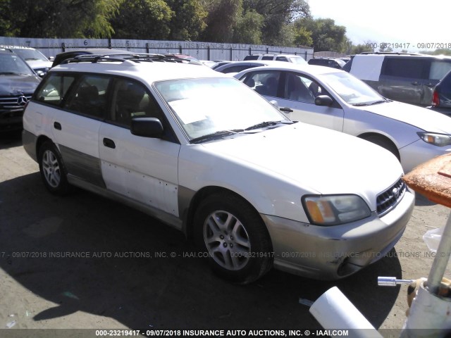 4S3BH665937639920 - 2003 SUBARU LEGACY OUTBACK WHITE photo 1