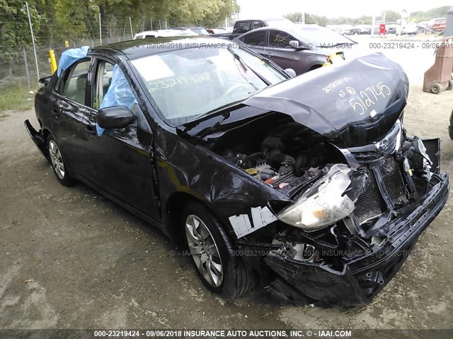 JF1GE616X8H512745 - 2008 SUBARU IMPREZA 2.5I BLACK photo 1