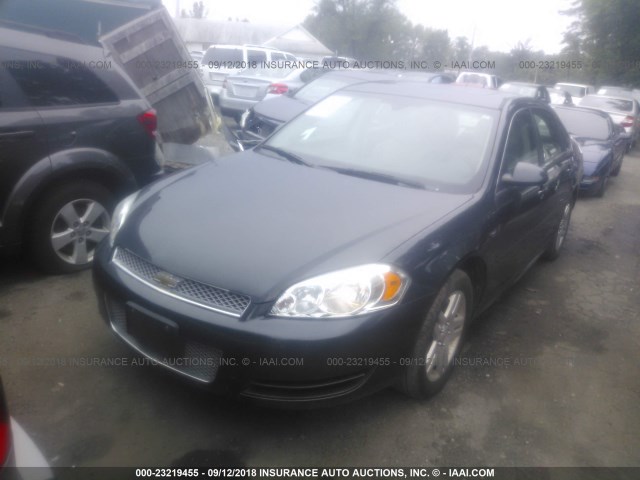 2G1WB5E33F1149416 - 2015 CHEVROLET IMPALA LIMITED LT GRAY photo 2