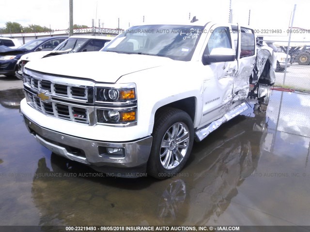 3GCUKSEC9FG485169 - 2015 CHEVROLET SILVERADO K1500 LTZ WHITE photo 2