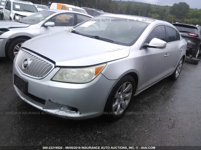 1G4GE5EV2AF243286 - 2010 BUICK LACROSSE CXS SILVER photo 2