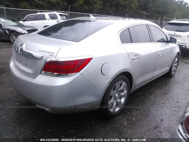 1G4GE5EV2AF243286 - 2010 BUICK LACROSSE CXS SILVER photo 4