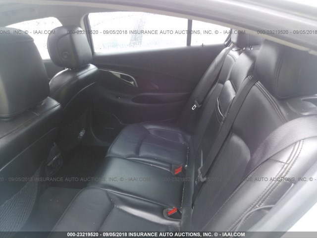 1G4GE5EV2AF243286 - 2010 BUICK LACROSSE CXS SILVER photo 8