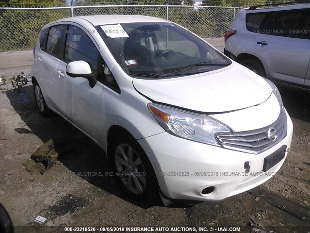 3N1CE2CPXEL400714 - 2014 NISSAN VERSA NOTE S/S PLUS/SV/SL WHITE photo 1