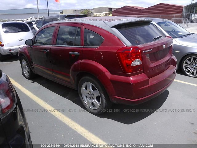 1B3HB28B27D541294 - 2007 DODGE CALIBER RED photo 3