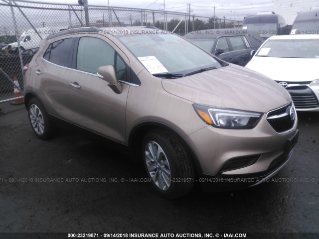 KL4CJASB4JB640680 - 2018 BUICK ENCORE PREFERRED Қоңыр фото 1
