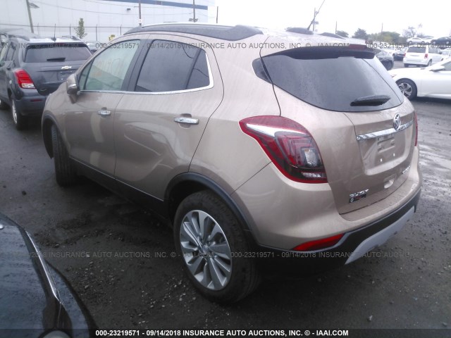 KL4CJASB4JB640680 - 2018 BUICK ENCORE PREFERRED TAN photo 3