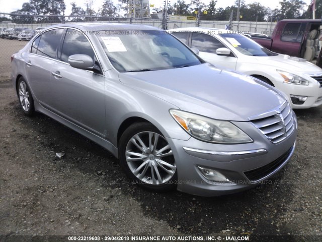 KMHGC4DD2CU169357 - 2012 HYUNDAI GENESIS 3.8L SILVER photo 1