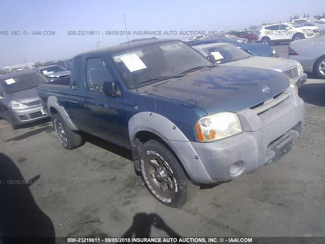 1N6ED26Y41C399642 - 2001 NISSAN FRONTIER KING CAB XE/KING CAB SE BLUE photo 1