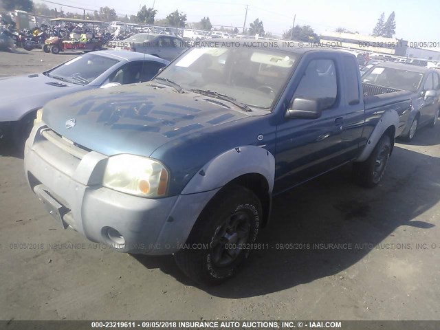 1N6ED26Y41C399642 - 2001 NISSAN FRONTIER KING CAB XE/KING CAB SE BLUE photo 2