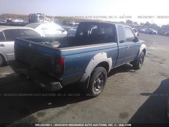 1N6ED26Y41C399642 - 2001 NISSAN FRONTIER KING CAB XE/KING CAB SE BLUE photo 4