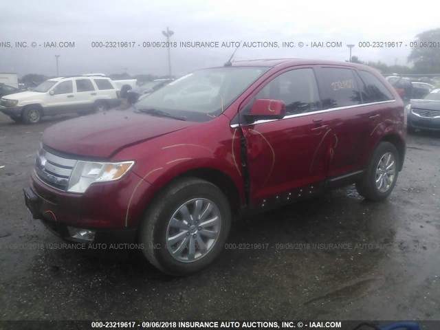 2FMDK39C79BA55174 - 2009 FORD EDGE LIMITED RED photo 2
