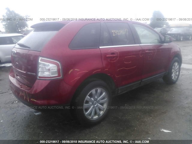 2FMDK39C79BA55174 - 2009 FORD EDGE LIMITED RED photo 4