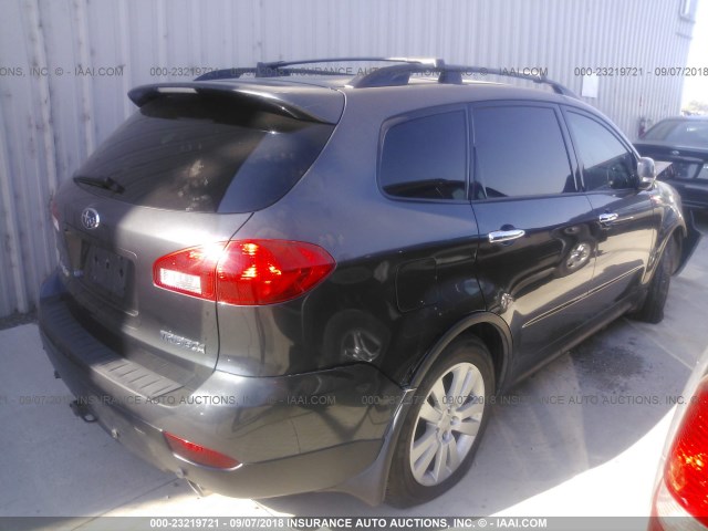 4S4WX90D184404910 - 2008 SUBARU TRIBECA LIMITED GRAY photo 4